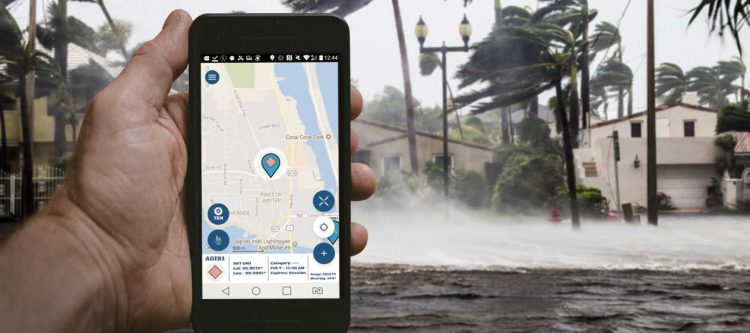 LifeRing app in hurricane