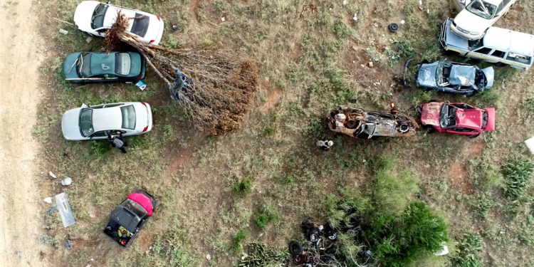 Mock disaster response scenario using drone photography and mapping