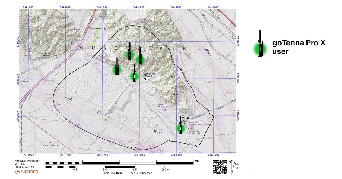 Tactical training for friendly forces blue force tracking at San Bernardino Training Ground